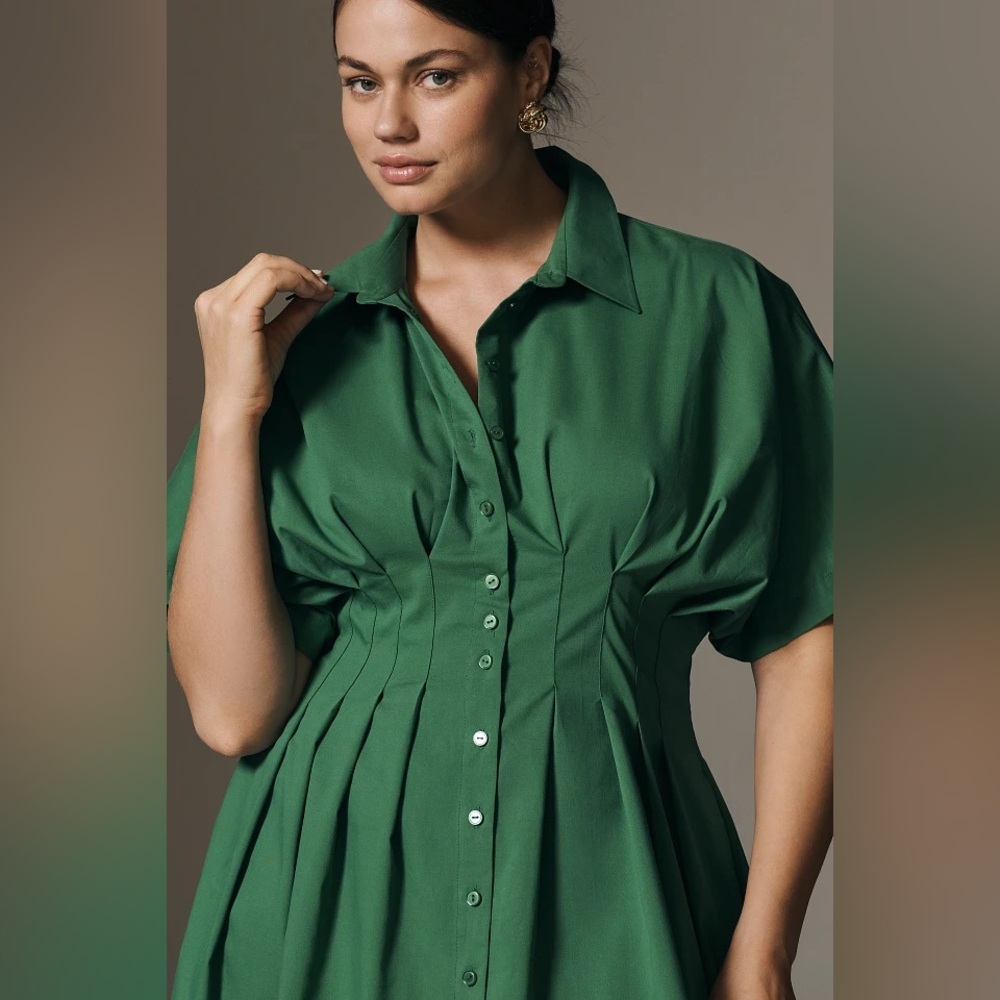 Anthropologie The Tobie Shirt Dress by Exquise - Picture 4 of 4